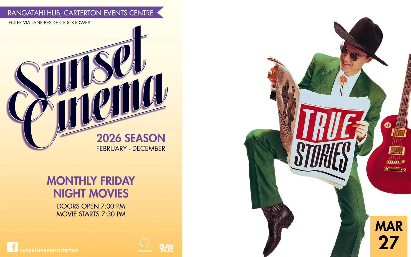 sunset cinema 2026 whats on MARCH